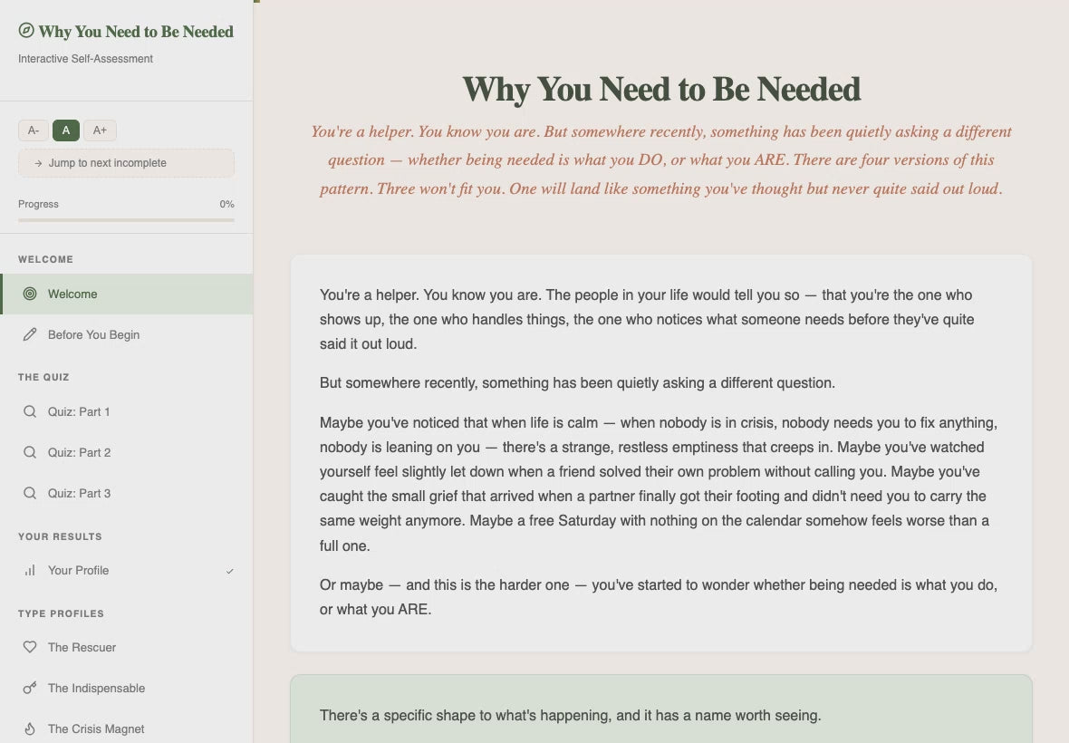why-you-need-to-be-needed walkthrough video