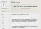 why-you-shut-down-when-it-matters walkthrough video