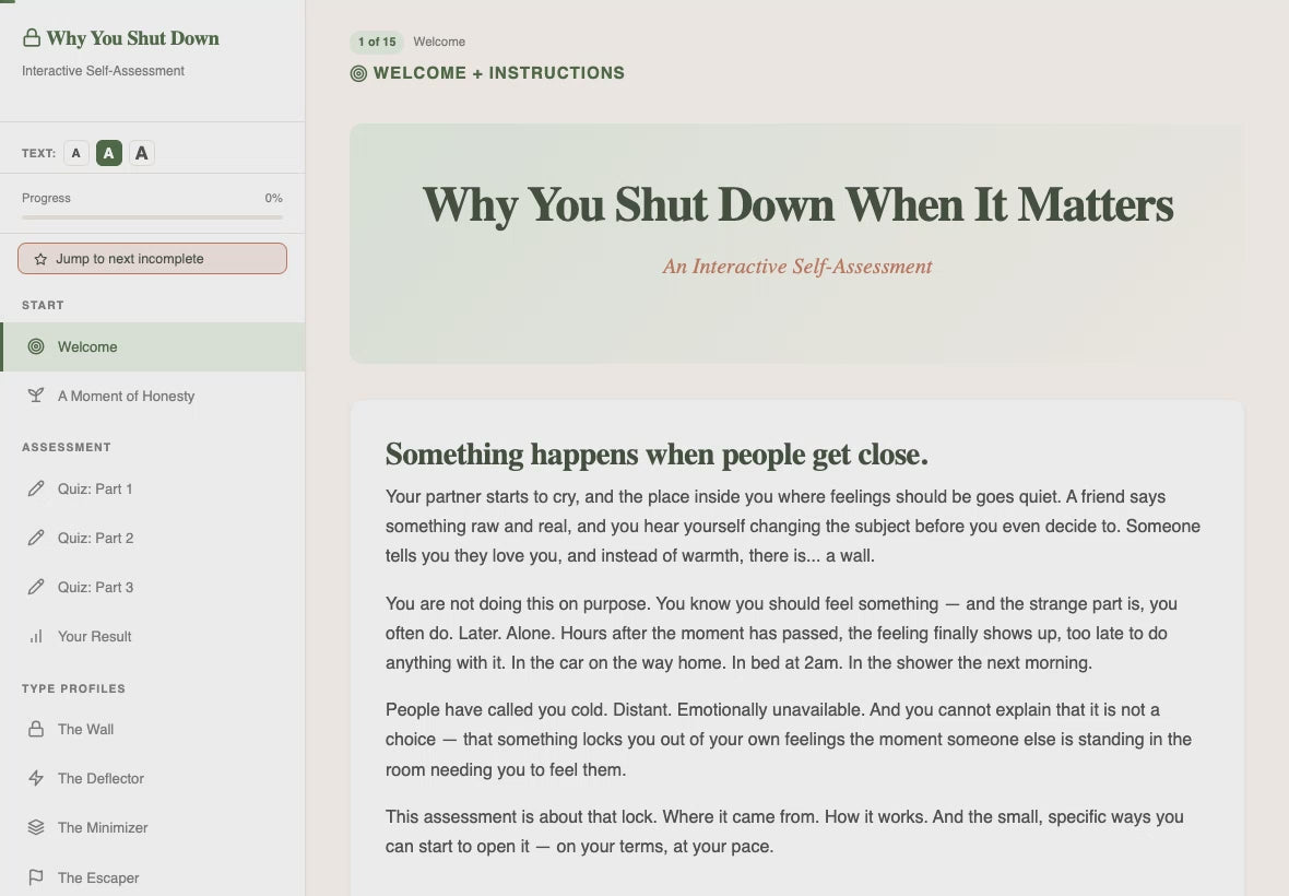why-you-shut-down-when-it-matters walkthrough video