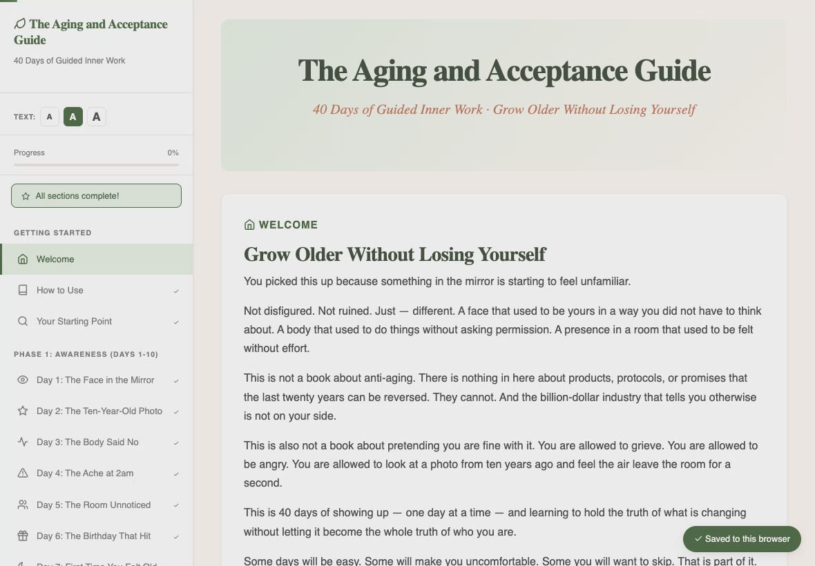 the-aging-and-acceptance-guide walkthrough video