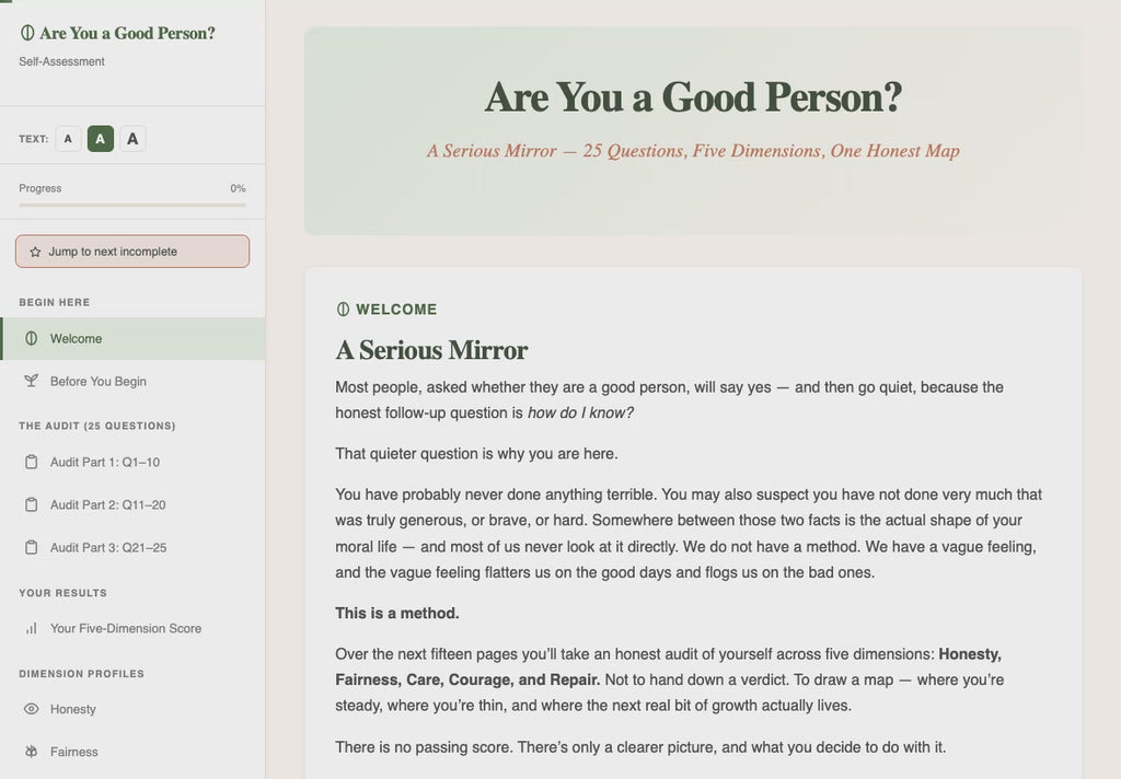are-you-a-good-person-self-assessment walkthrough video
