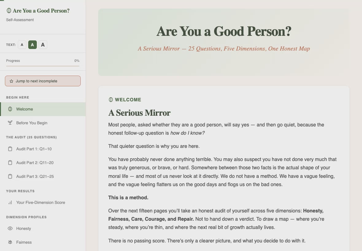 are-you-a-good-person-self-assessment walkthrough video