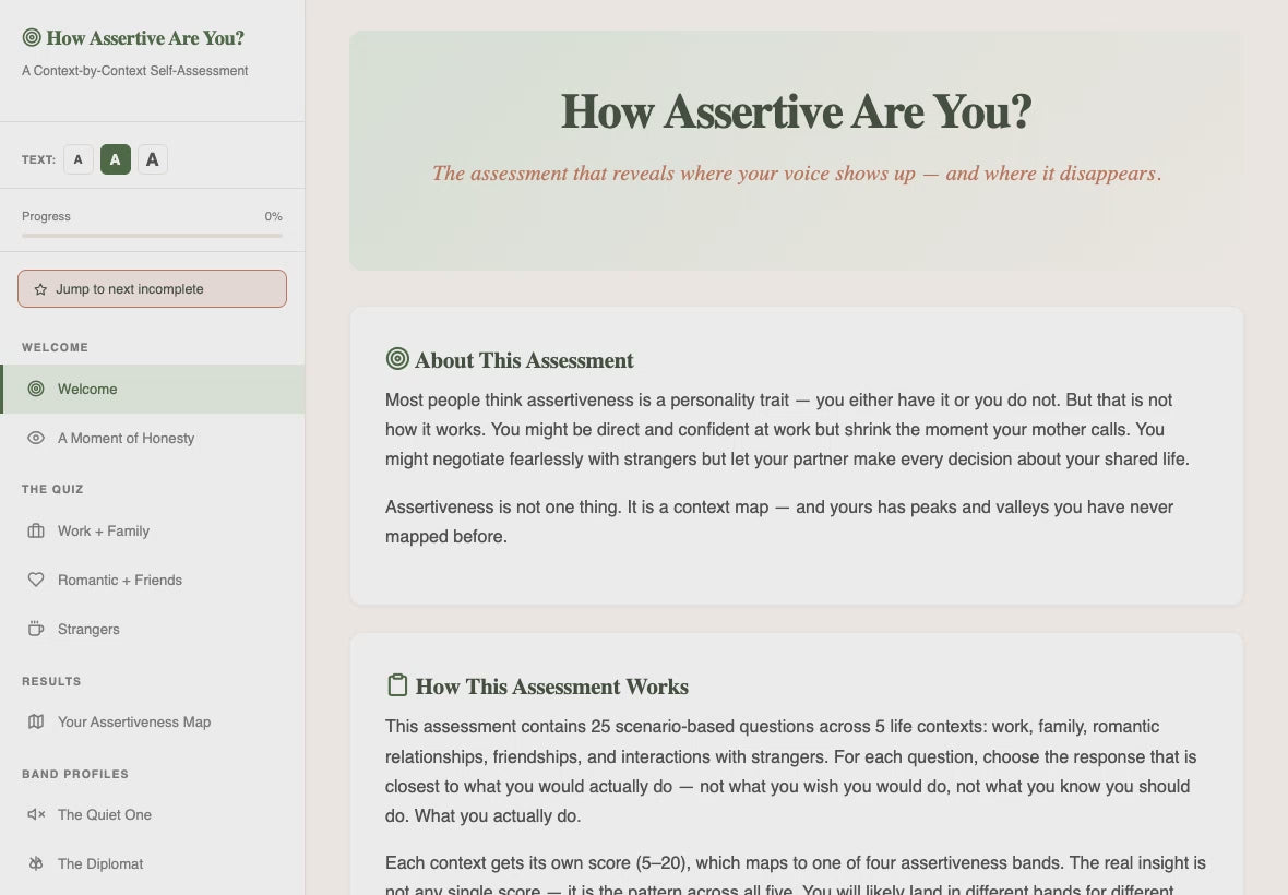 how-assertive-are-you walkthrough video
