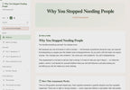 why-you-stopped-needing-people walkthrough video