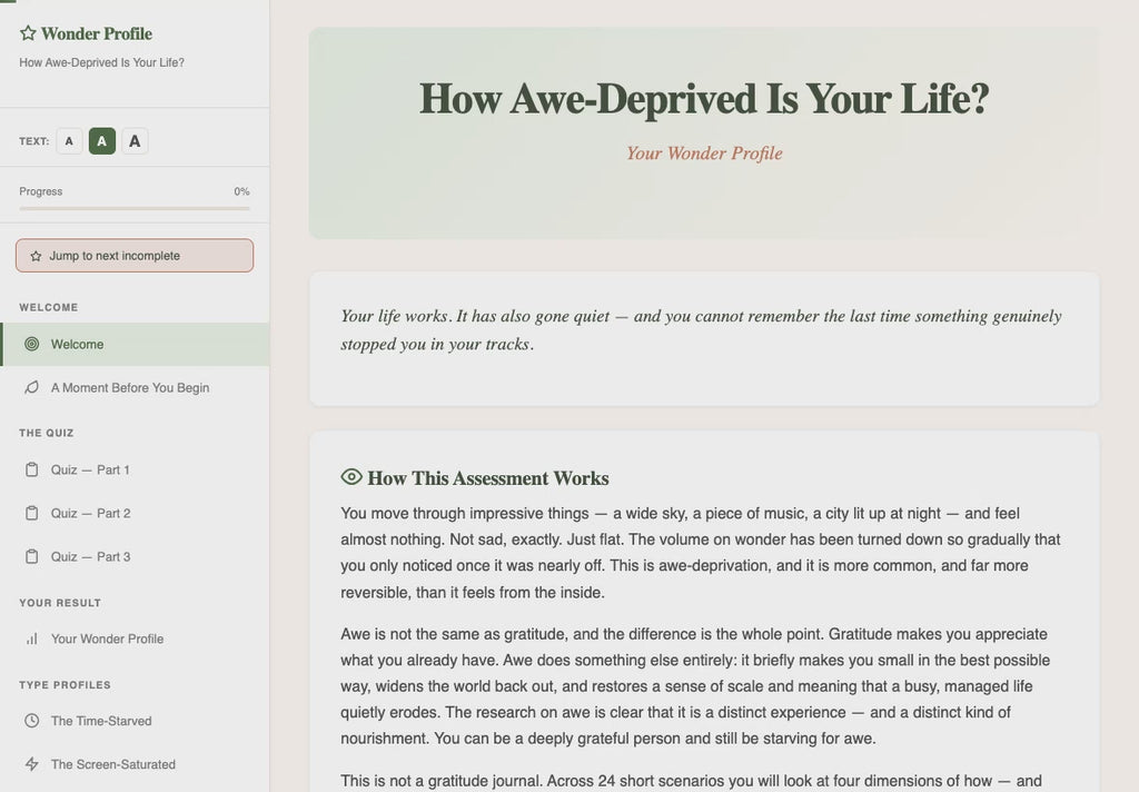 how-awe-deprived-is-your-life walkthrough video