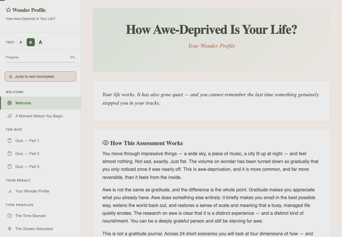 how-awe-deprived-is-your-life walkthrough video