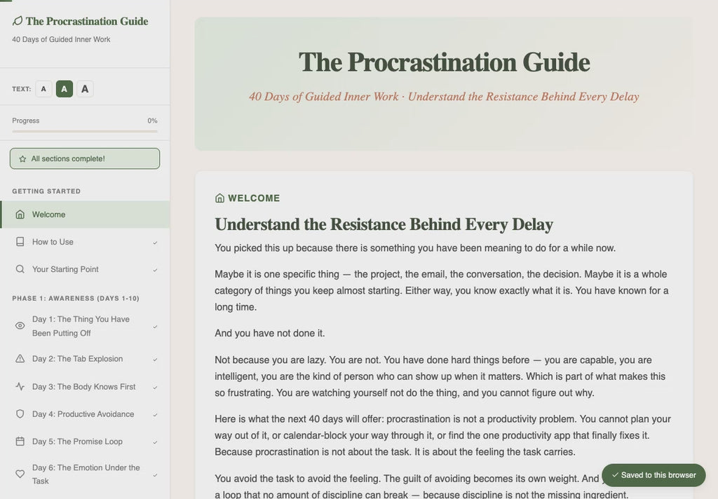 the-procrastination-guide walkthrough video