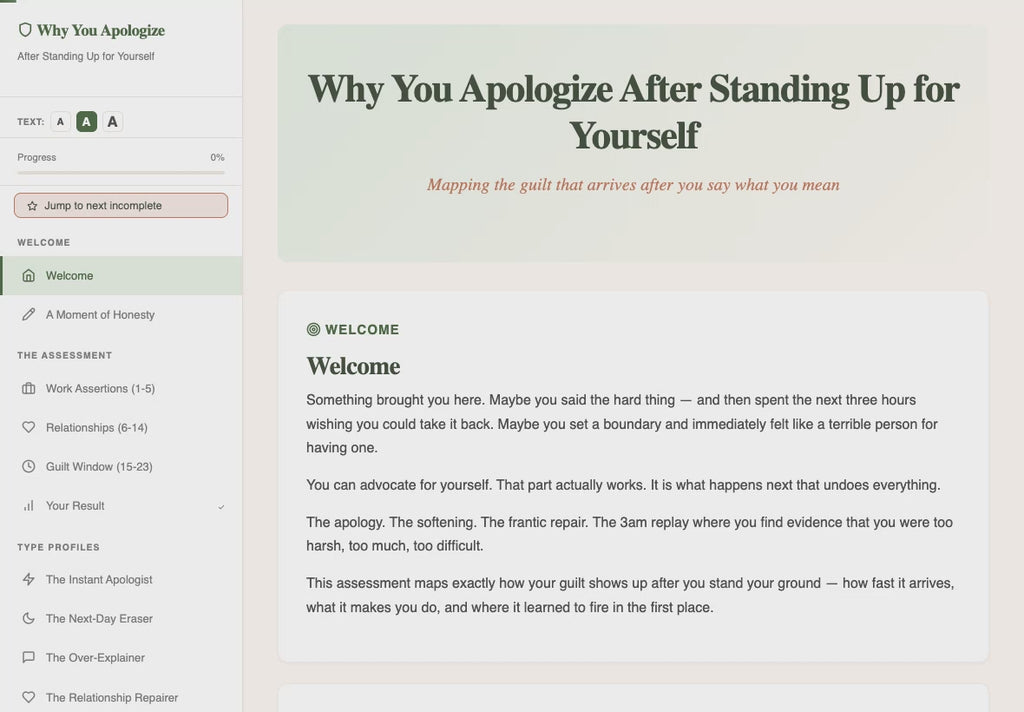 why-you-apologize-after-standing-up-for-yourself walkthrough video
