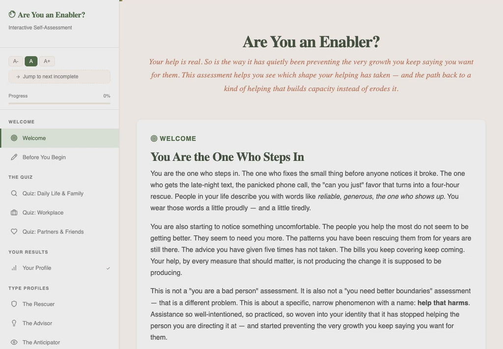 are-you-an-enabler walkthrough video