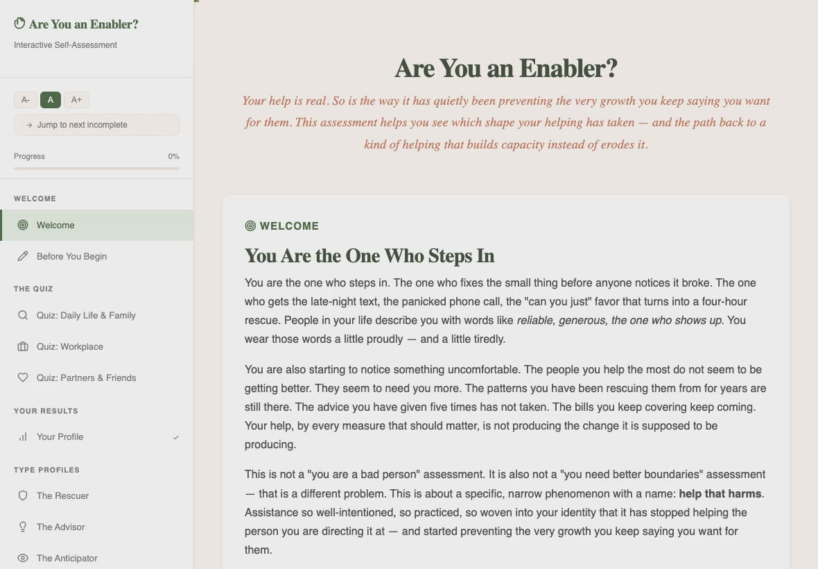 are-you-an-enabler walkthrough video