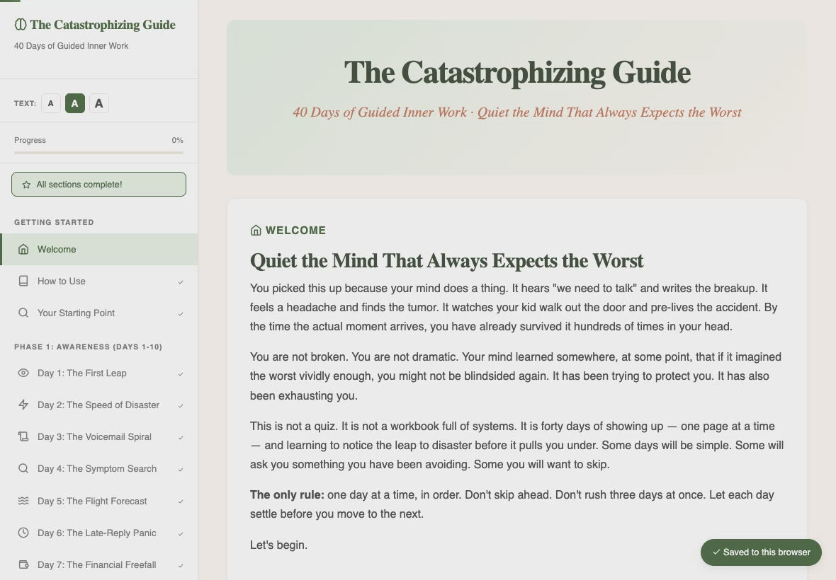 the-catastrophizing-guide walkthrough video