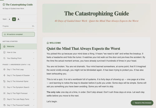 the-catastrophizing-guide walkthrough video