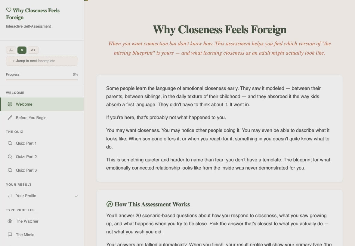 why-closeness-feels-foreign walkthrough video