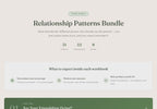 Attachment Style Workbook Bundle – Relationship Patterns – Interactive Digital Bundle