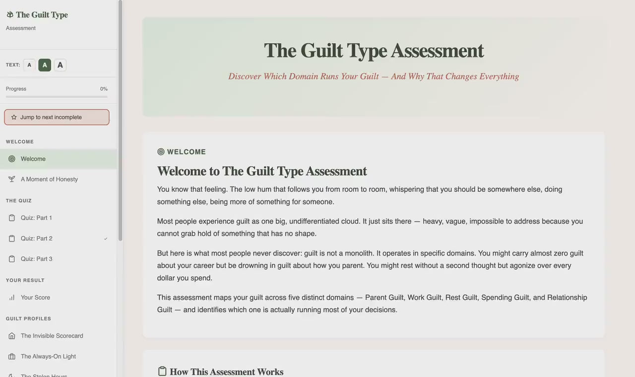 the-guilt-type-assessment walkthrough video