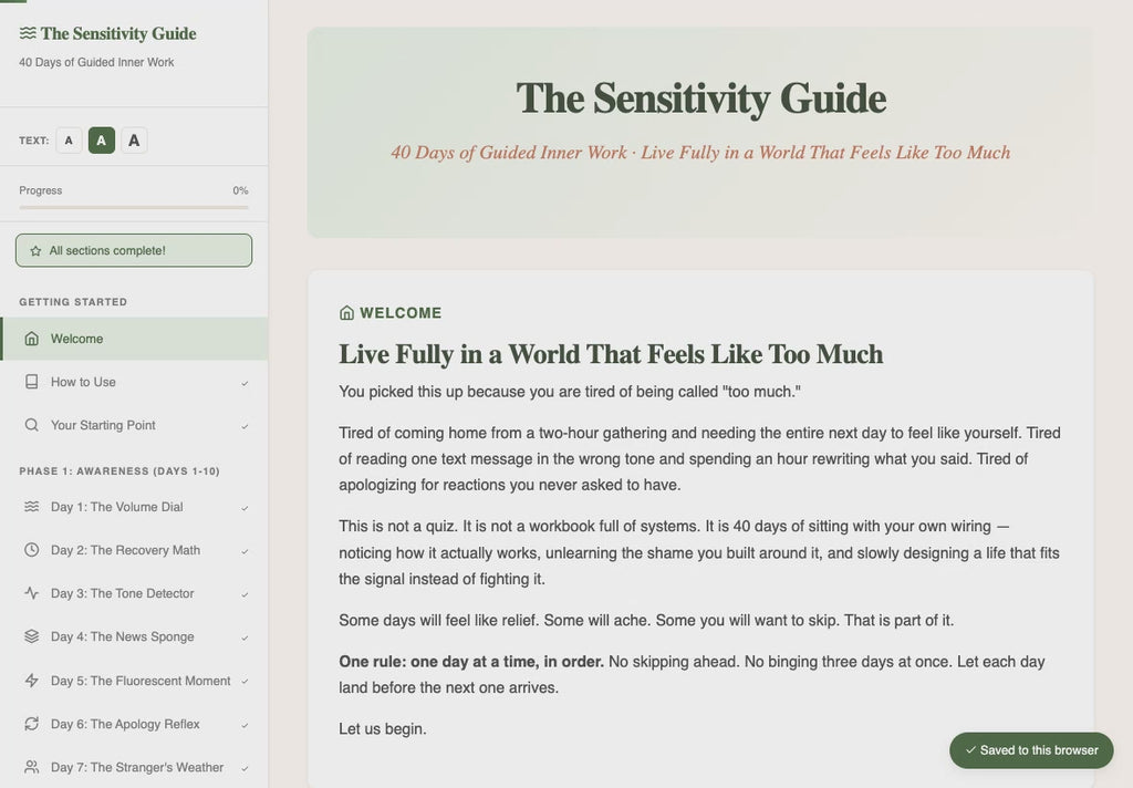 the-sensitivity-guide walkthrough video