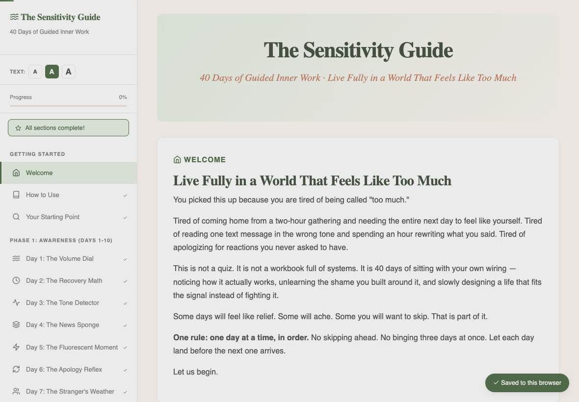 the-sensitivity-guide walkthrough video
