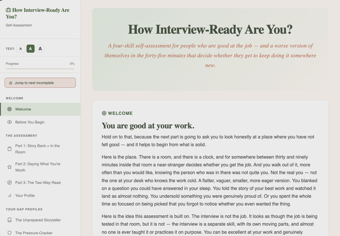 how-interview-ready-are-you walkthrough video