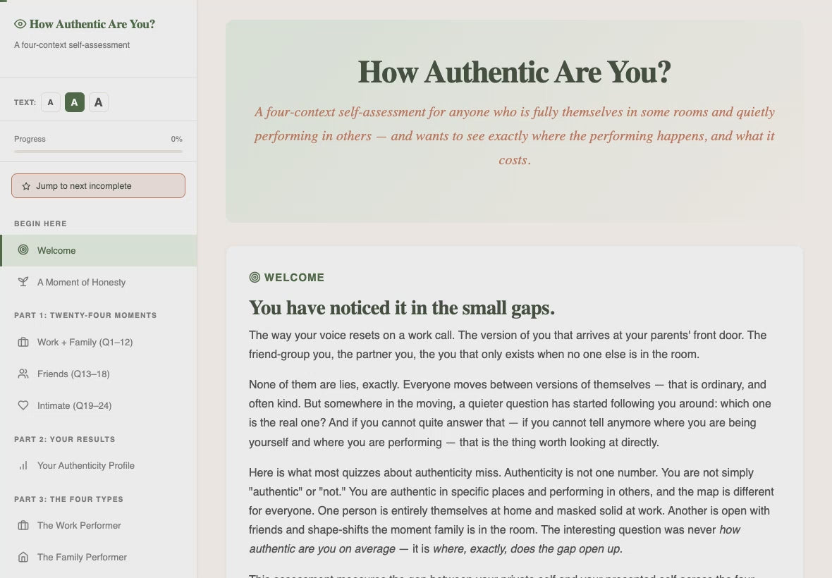how-authentic-are-you walkthrough video