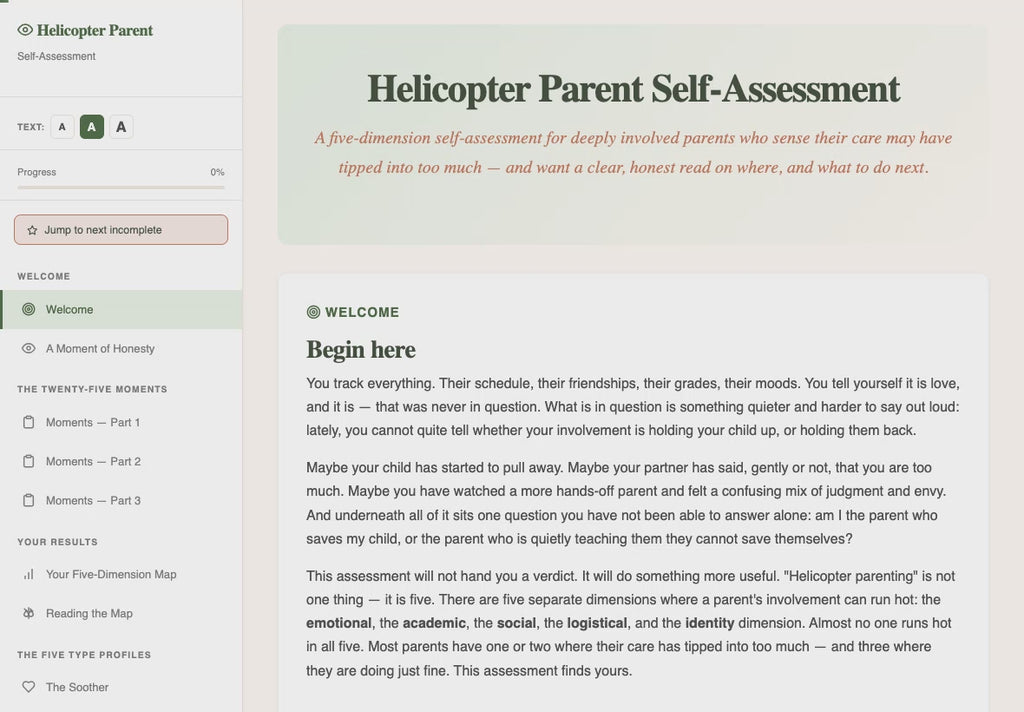 helicopter-parent-self-assessment walkthrough video