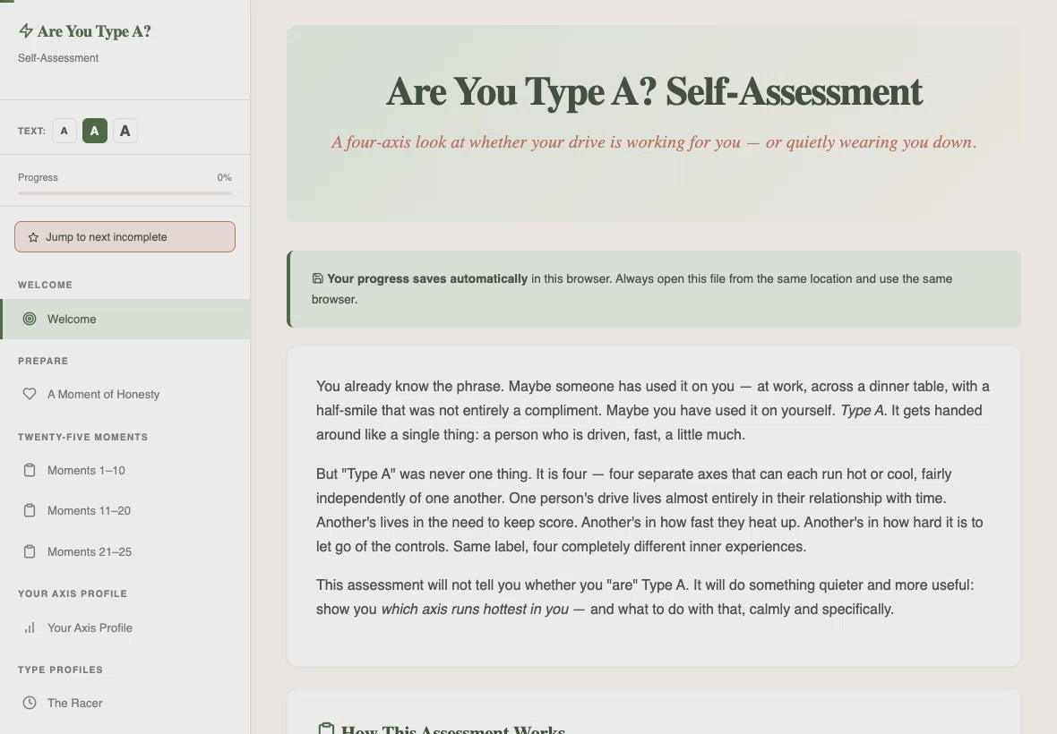 are-you-type-a-self-assessment walkthrough video