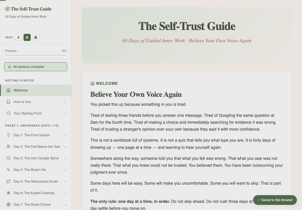 the-self-trust-guide walkthrough video