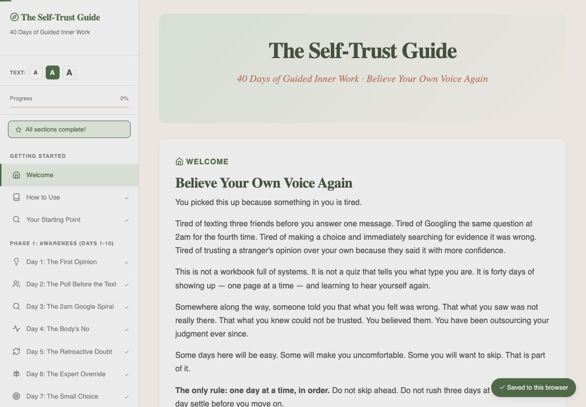 the-self-trust-guide walkthrough video