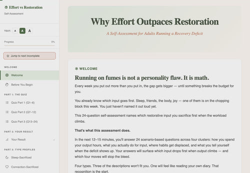 why-effort-outpaces-restoration walkthrough video