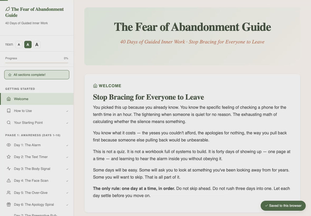 the-fear-of-abandonment-guide walkthrough video