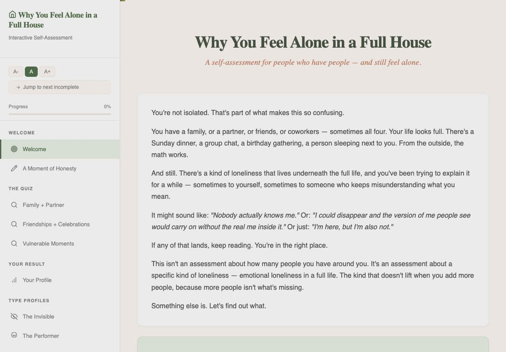 why-you-feel-alone-in-a-full-house walkthrough video