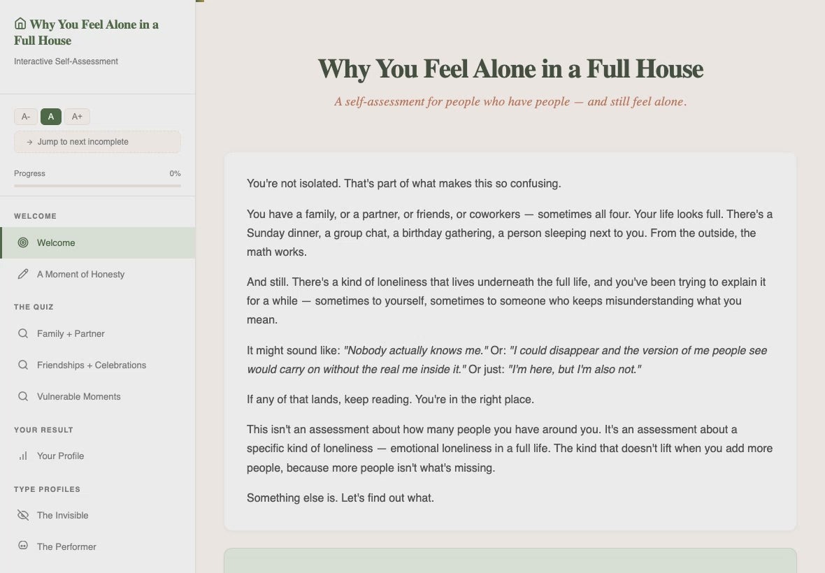 why-you-feel-alone-in-a-full-house walkthrough video