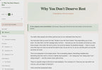 why-you-dont-deserve-rest walkthrough video