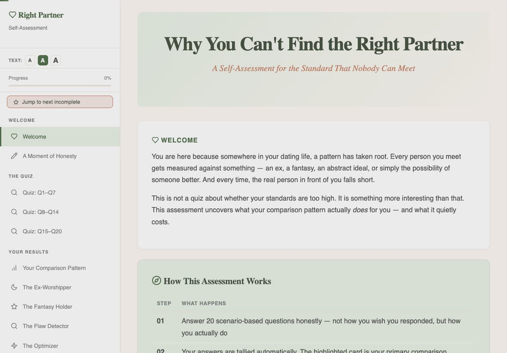 why-you-cant-find-the-right-partner walkthrough video
