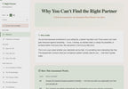 why-you-cant-find-the-right-partner walkthrough video