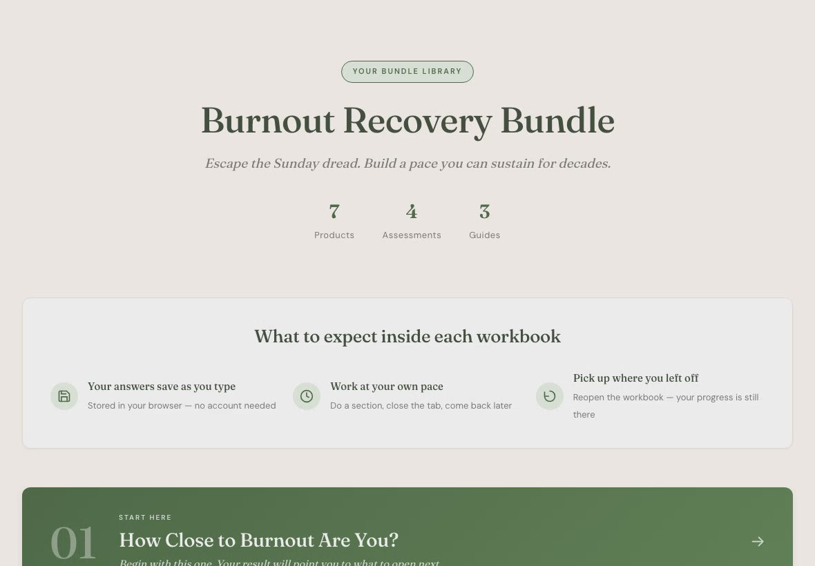 burnout-recovery walkthrough video