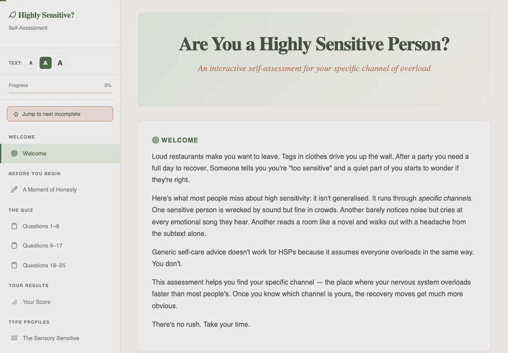 are-you-a-highly-sensitive-person walkthrough video