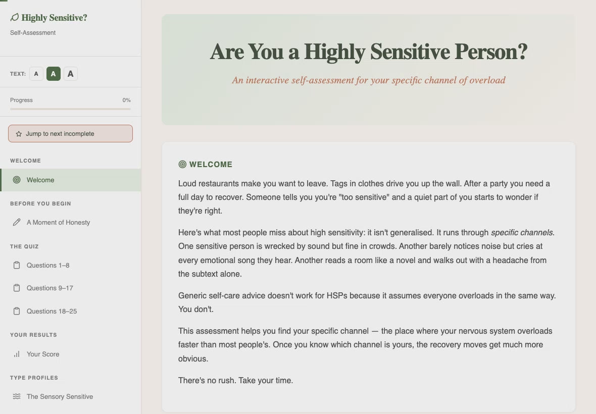 are-you-a-highly-sensitive-person walkthrough video