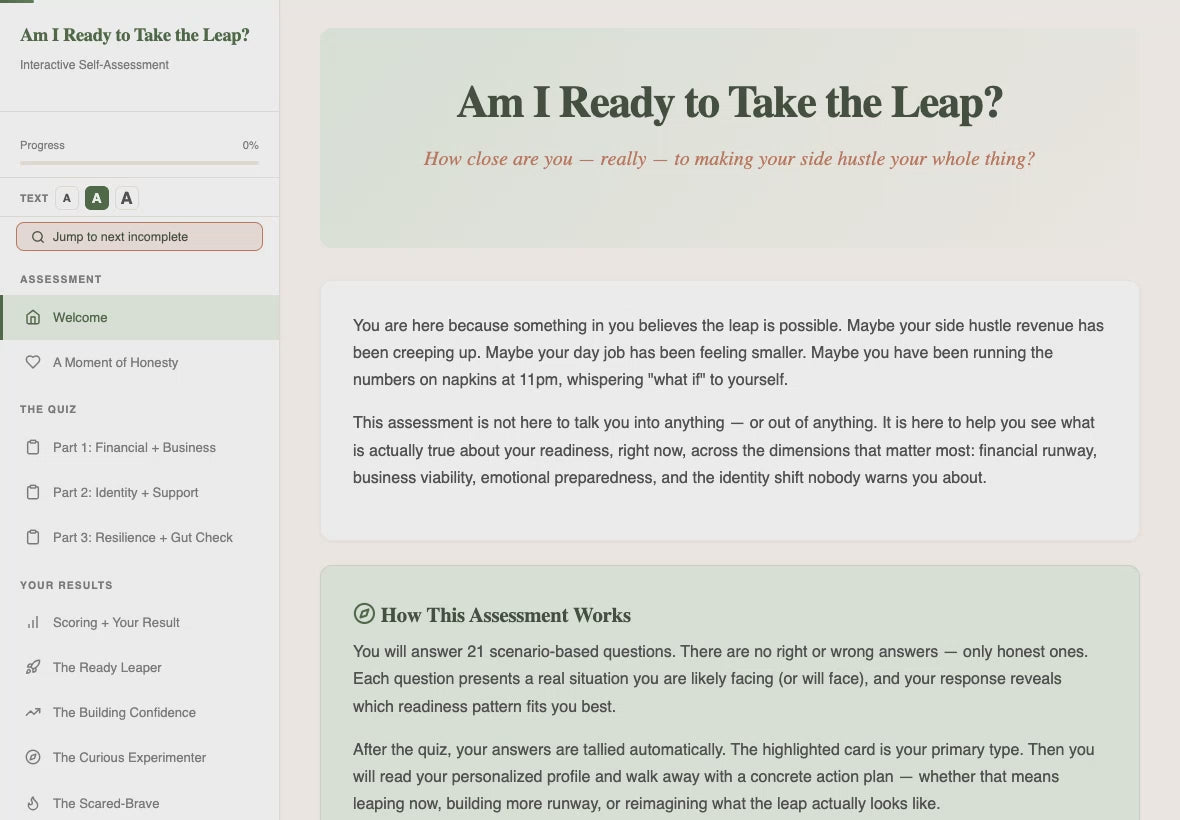 am-i-ready-to-take-the-leap walkthrough video