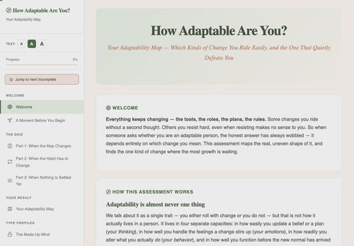 how-adaptable-are-you walkthrough video