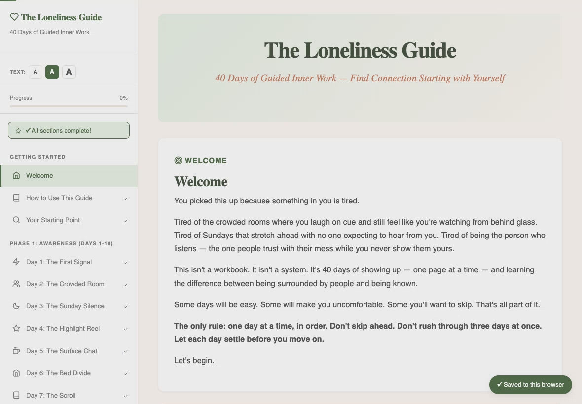 the-loneliness-guide walkthrough video